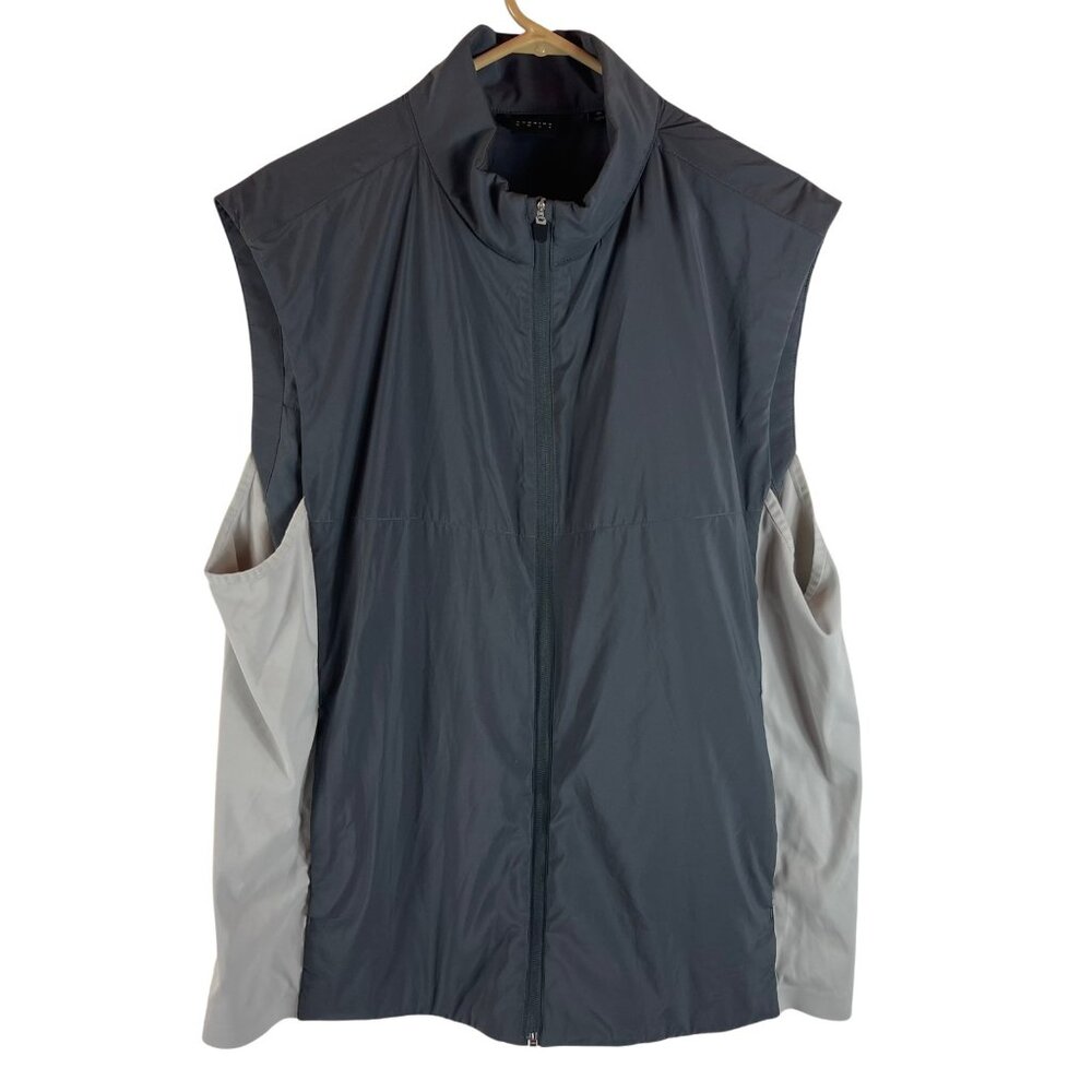 Dunning Golf Vest Mens‎ XL Performance Gray Pockets